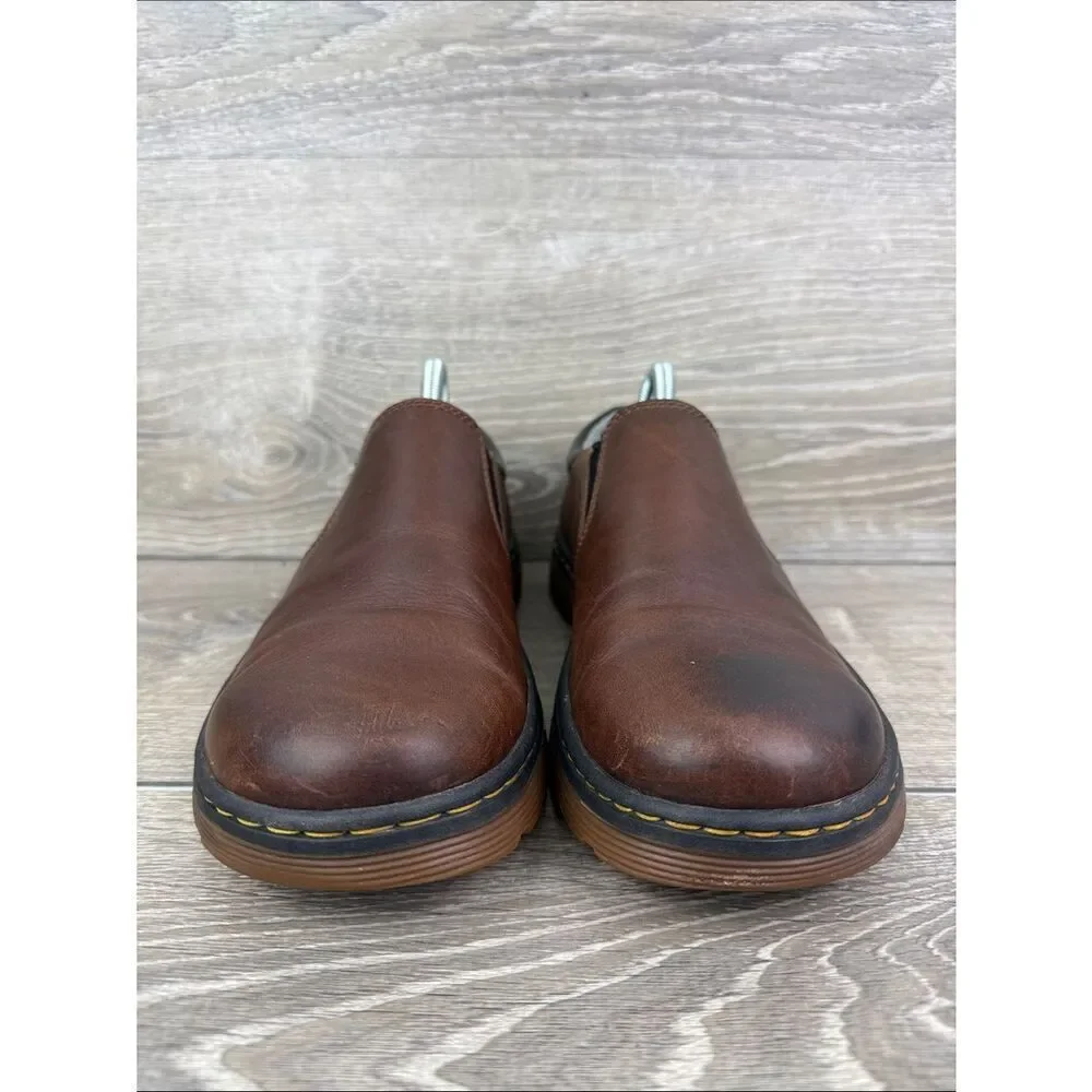 Dr Martens Tipton Slip On Men’s Sz 8/Women’s 9 Brown Leather Oxford Shoes